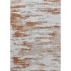 ZARA Collection Abstract Design Gray Brown Rust Machine Washable Super Soft Area Rug