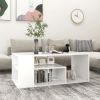 Coffee Table White 39.4"x19.7"x15.7" Engineered Wood