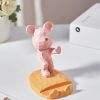 Pink Cute Bear Mobile Phone Holder Desktop Decoration Universal Phone Stand