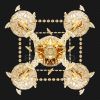 K9 Crystal Chandeliers Lighting 4 Lights Crystal Ceiling Lamp Home Decoration Gold