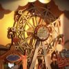 Robotime Rolife Sunset Carnival Music Boxes with Lights for Kids Adults Home Decoration Luxurious Design 3D Wooden Puzzle Toys