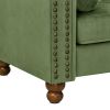 PHOYAL Large Sofa, Velvet Sofa Three-seat Sofa Classic Tufted Chesterfield Settee Sofa Modern 3 Seater Couch Furniture Tufted Back for Living Room (Gr