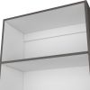 DEPOT E-SHOP Vinton 4-Tier Bookcase with Modern Storage for Books and Decor, Matt Gray / White