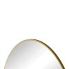 Wall Mirror 28 Inch Gold Circular Mirror Metal Framed Mirror Round Vanity Mirror Dressing Mirror, for Bathroom, Living Room, Bedroom Wall Decor