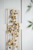 30" x 12" Metal Tree Wall Decor, Vertical Rectangular Flower Wall Accent, Gold