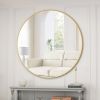 Wall Mirror 48 Inch Oversized Big Size Gold Circular Mirror Metal Framed Mirror Round Vanity Mirror Dressing Mirror, for Bathroom, Living Room, Bedroo