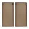 Two-tone 2-piece Wood Panel Wall Decor Set