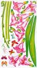 Pink Lily Valley - Wall Decals Stickers Appliques Home Decor