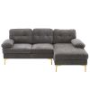 Three-Seat Simple And Stylish Indoor Modular Sofa Dark Gray