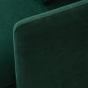 Modern Upholstered Loveseat Sofa;  Emerald Cotton Linen-63.8''