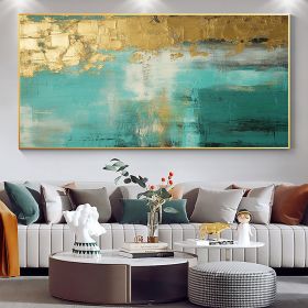 Handmade Oil Painting Large Original Gold Oil Painting on Canvas Abstract Gold Art Painting Bedroom Wall Decor Modern Textured Wall Art Decorative Pai (Style: 01, size: 100x150)