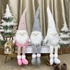 Pink White Gray Christmas Elf Cute Faceless Doll Santa Claus Ornament Xmas Gifts Pendants Navidad Merry Christms Decor For Home