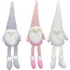 Pink White Gray Christmas Elf Cute Faceless Doll Santa Claus Ornament Xmas Gifts Pendants Navidad Merry Christms Decor For Home